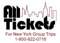 All Tickets Inc.: For New York Group Trips.   1-800-922-0716